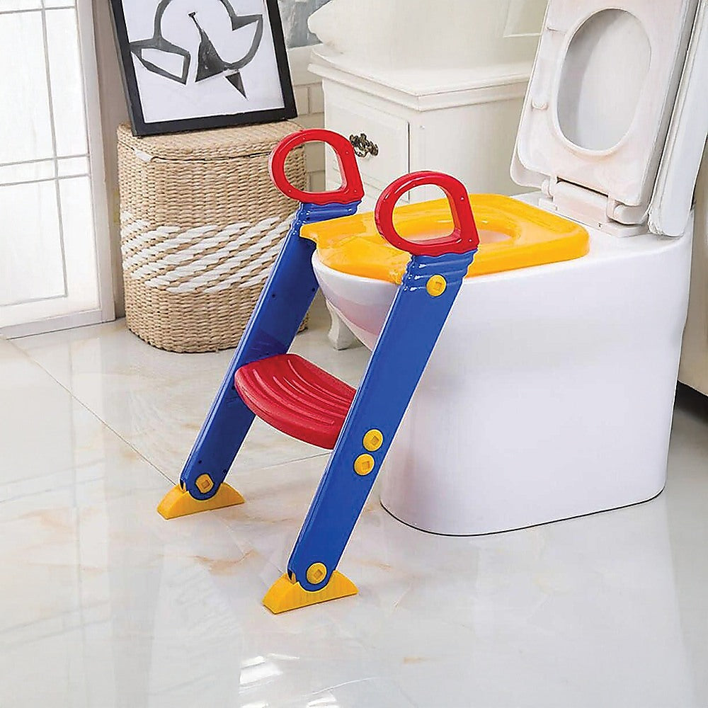 Kids Toilet Ladder Toddler Potty Training Seat 5