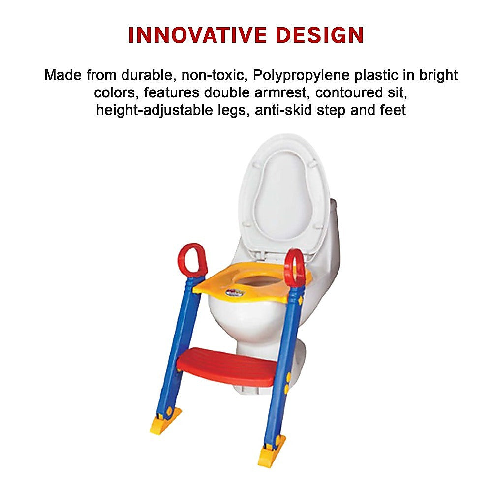Kids Toilet Ladder Toddler Potty Training Seat 11