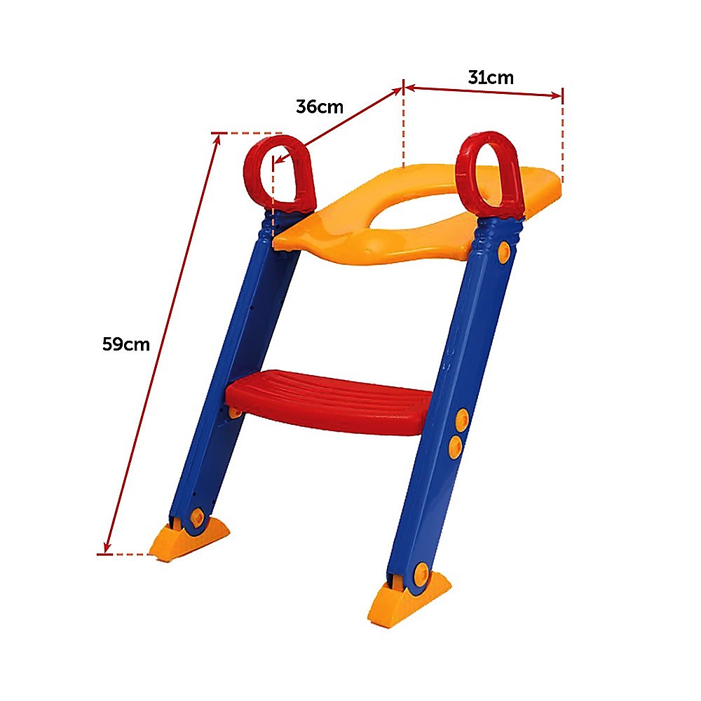 Kids Toilet Ladder Toddler Potty Training Seat 12