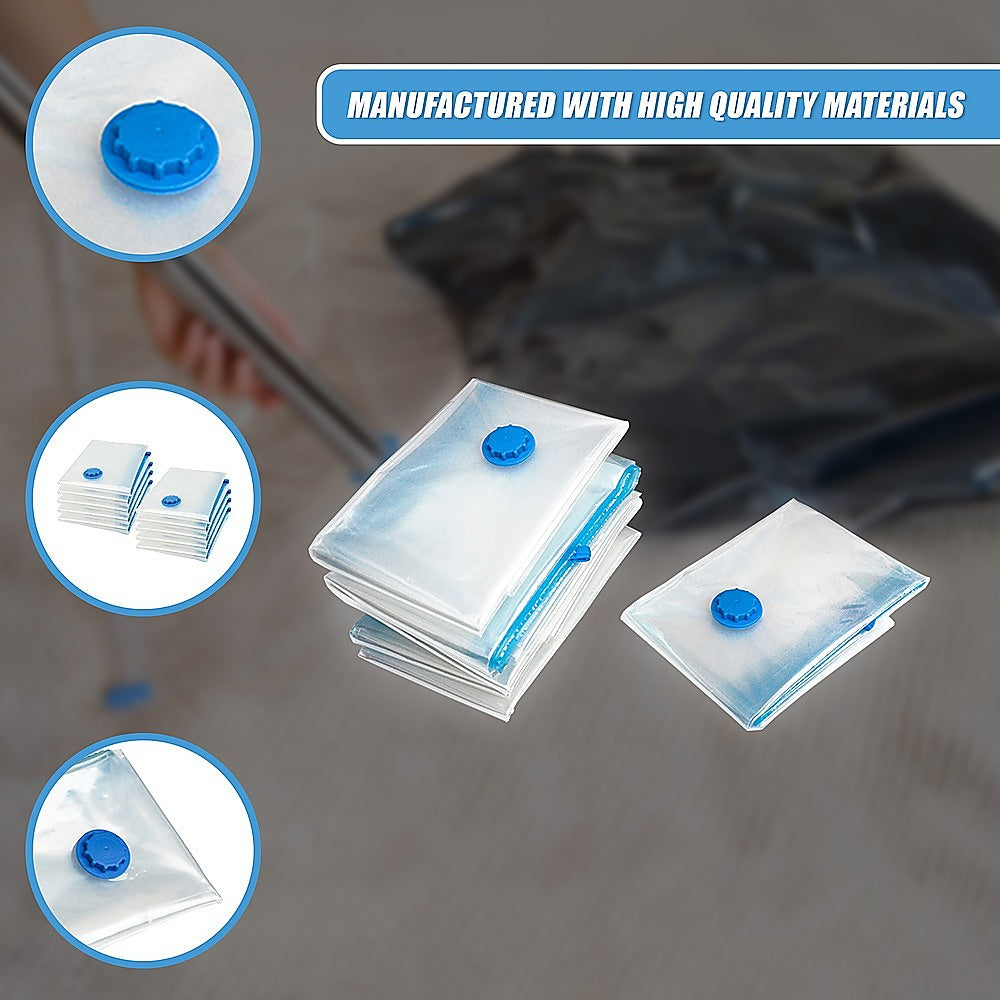 10X Jumbo Vacuum Storage Bags – Space Saver Seal Bags for Clothes, Bedding, Blankets & Travel Organisation 4