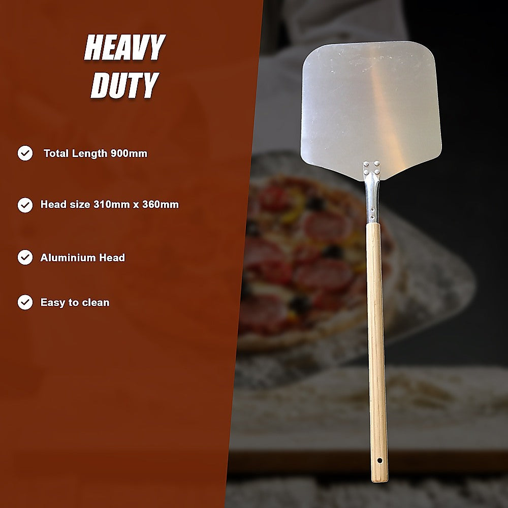Profesional Pizza Oven Peel Paddle 90cm Wood Handle 10