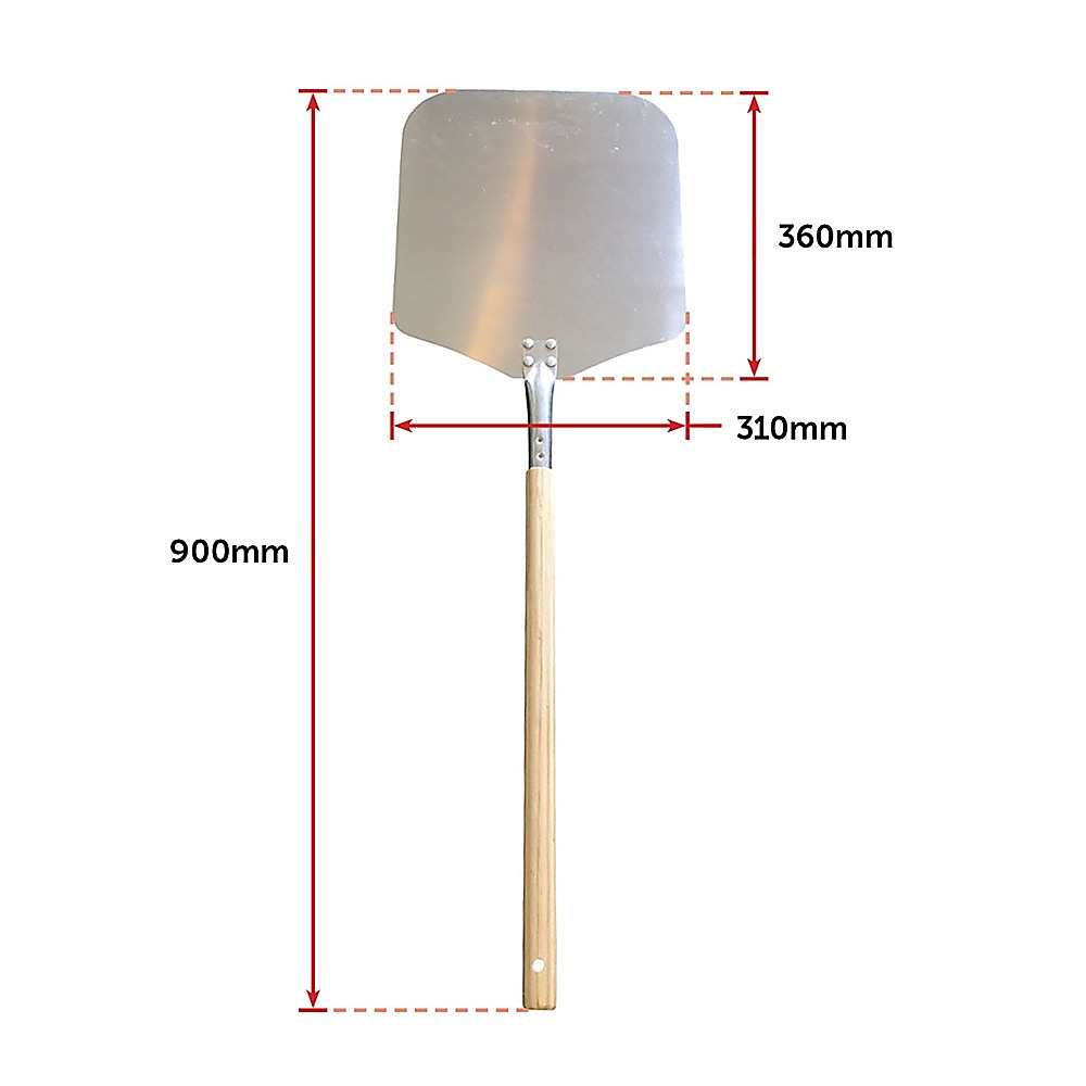 Profesional Pizza Oven Peel Paddle 90cm Wood Handle 12