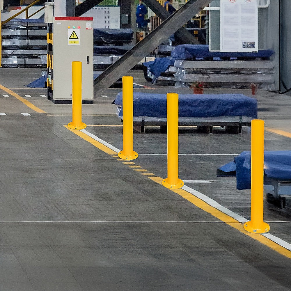 Yellow Heavy Duty Steel Bollard Post 5
