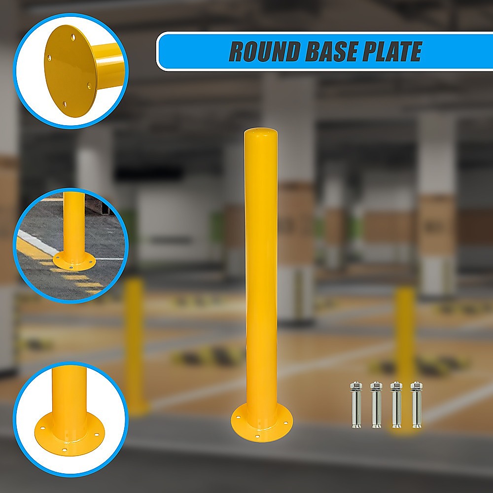 Yellow Heavy Duty Steel Bollard Post 7