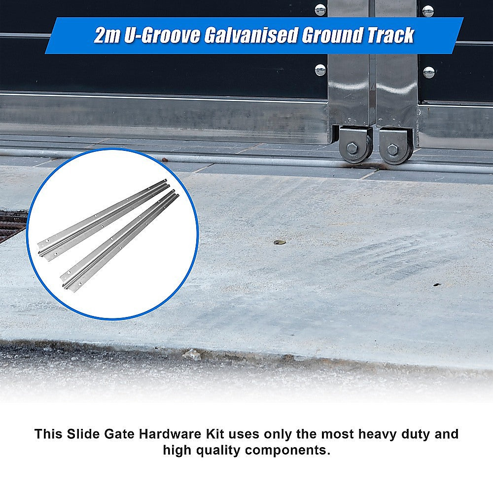 Sliding Gate Hardware Accessories Kit - 2m Track 5