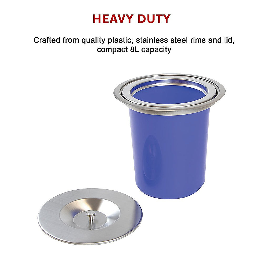8L Concealed Benchtop Bin 12
