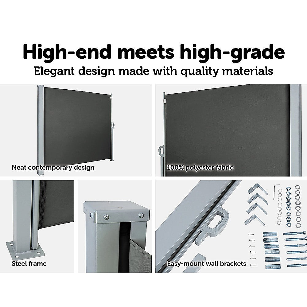 1.8X3M Retractable Side Awning Shade 3