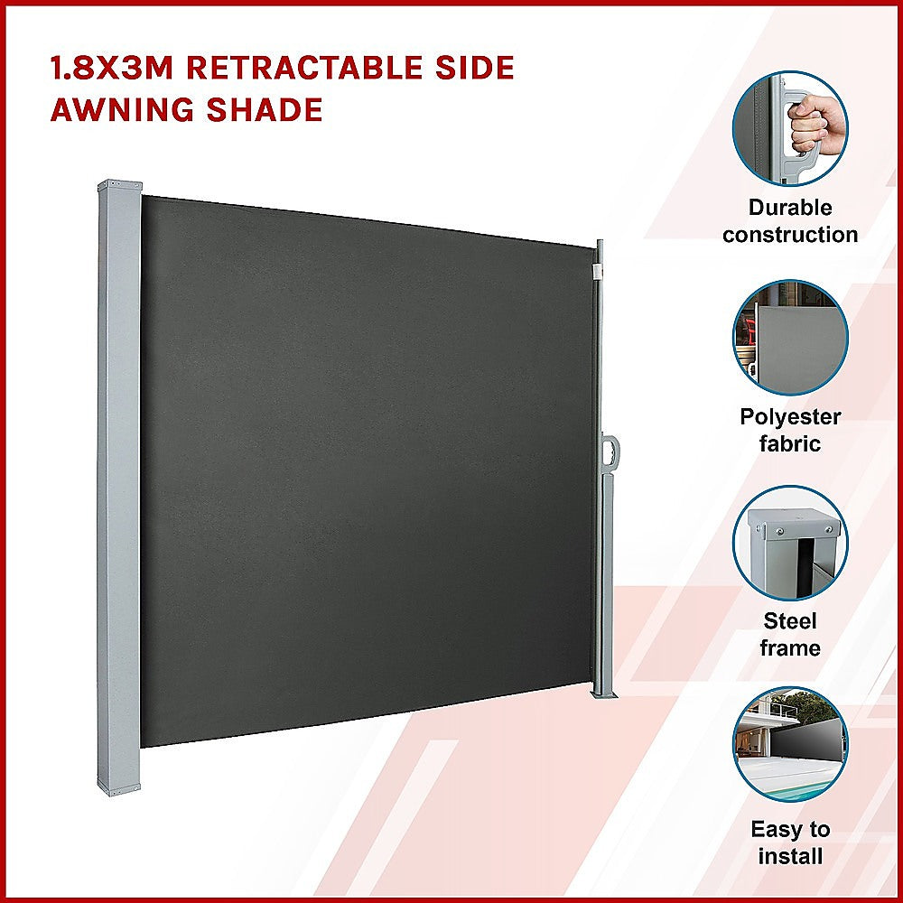 1.8X3M Retractable Side Awning Shade 4