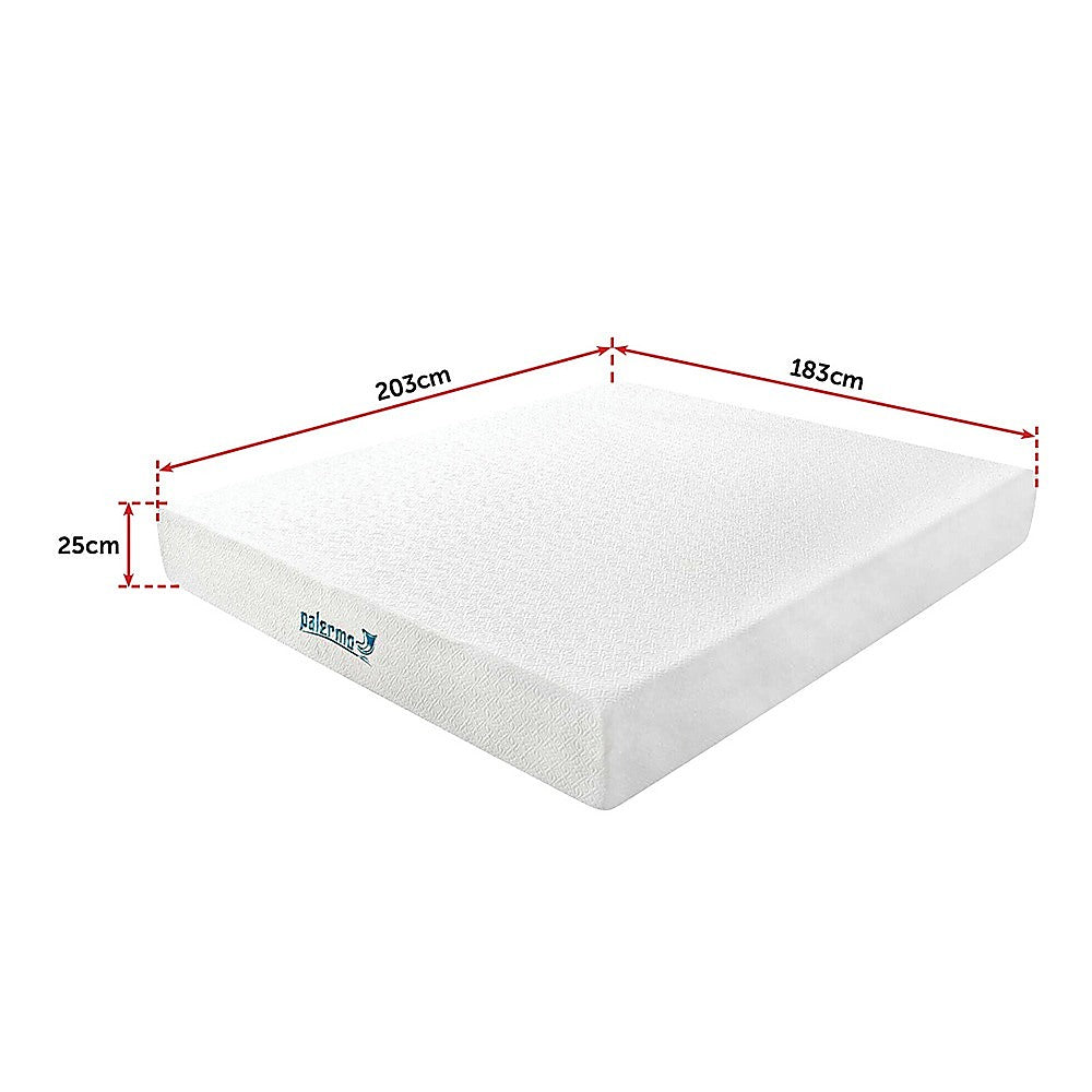 Palermo King 25cm Gel Memory Foam Mattress - Dual-Layered - CertiPUR-US Certified 7