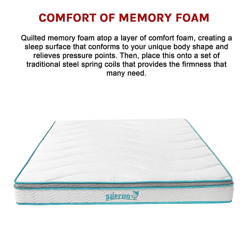 Palermo King 20cm Memory Foam and Innerspring Hybrid Mattress 11