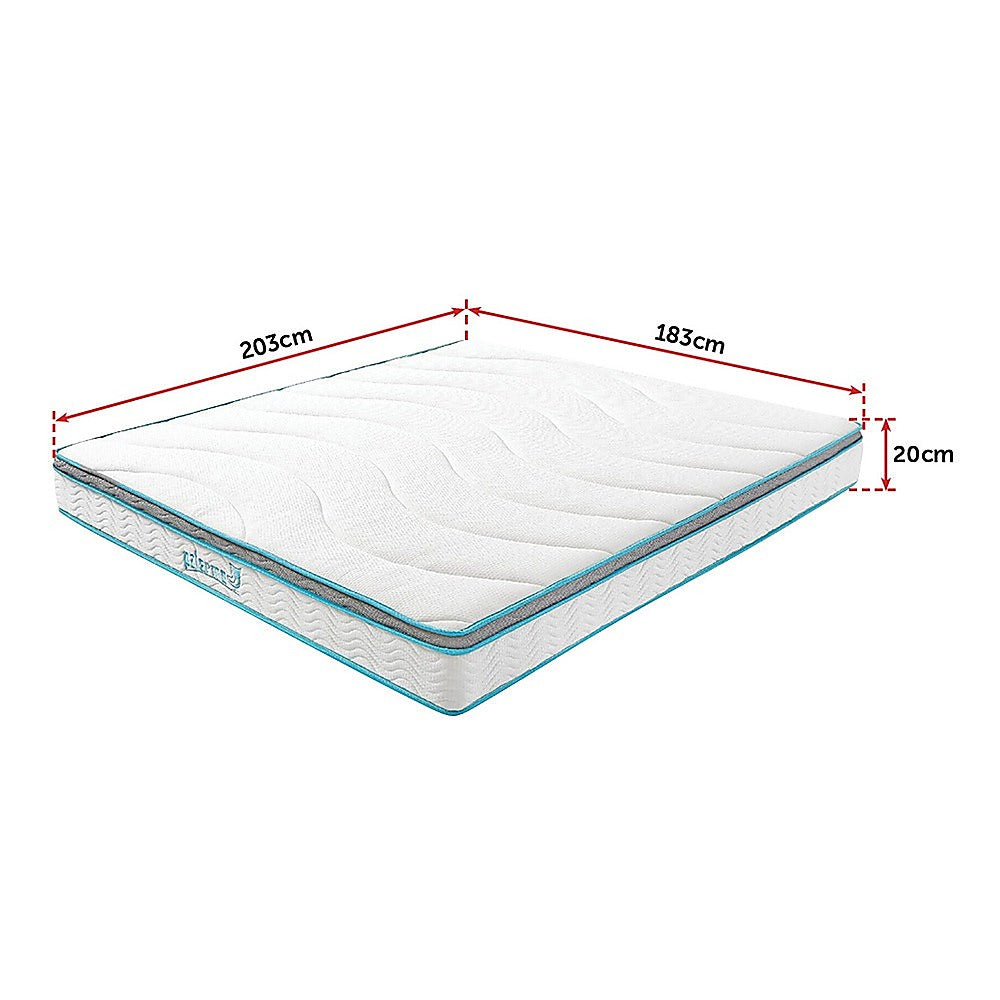 Palermo King 20cm Memory Foam and Innerspring Hybrid Mattress 12