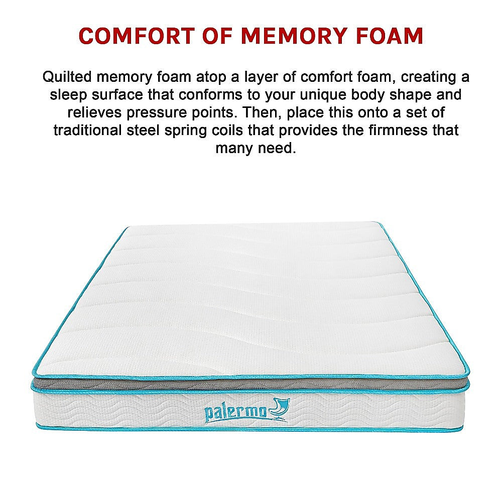 Palermo Double 20cm Memory Foam and Innerspring Hybrid Mattress 11