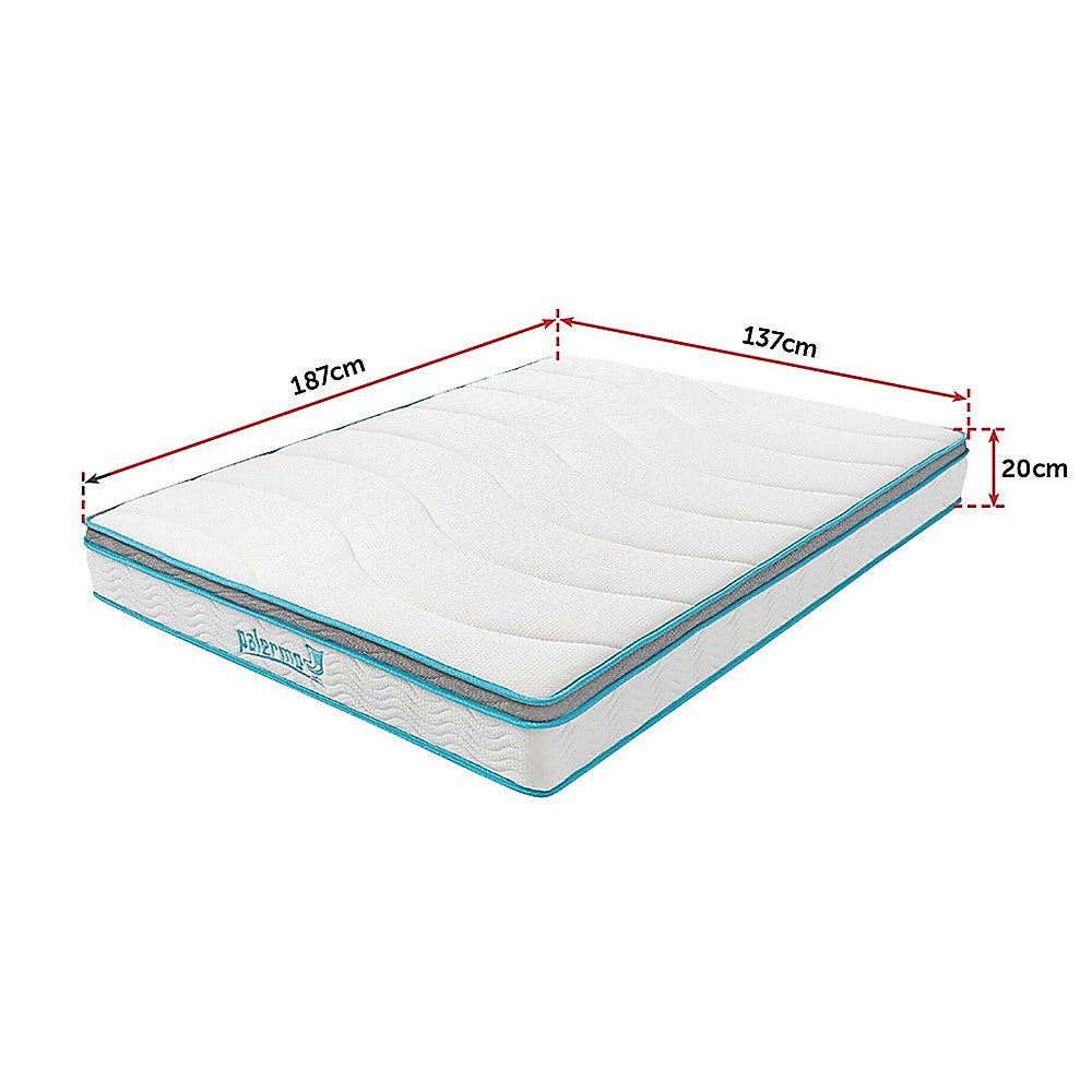 Palermo Double 20cm Memory Foam and Innerspring Hybrid Mattress 12