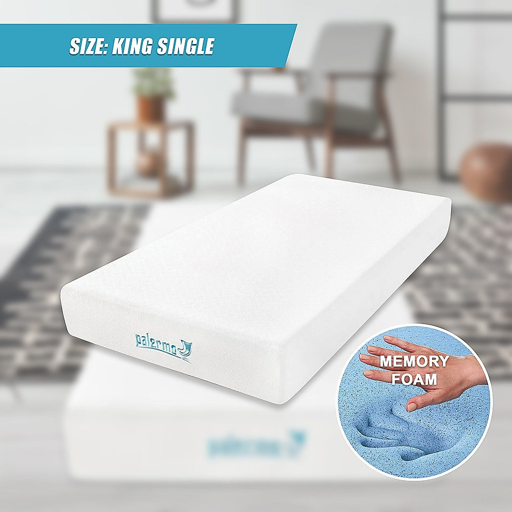 Palermo King Single 25cm Gel Memory Foam Mattress - Dual-Layered - CertiPUR-US Certified 8