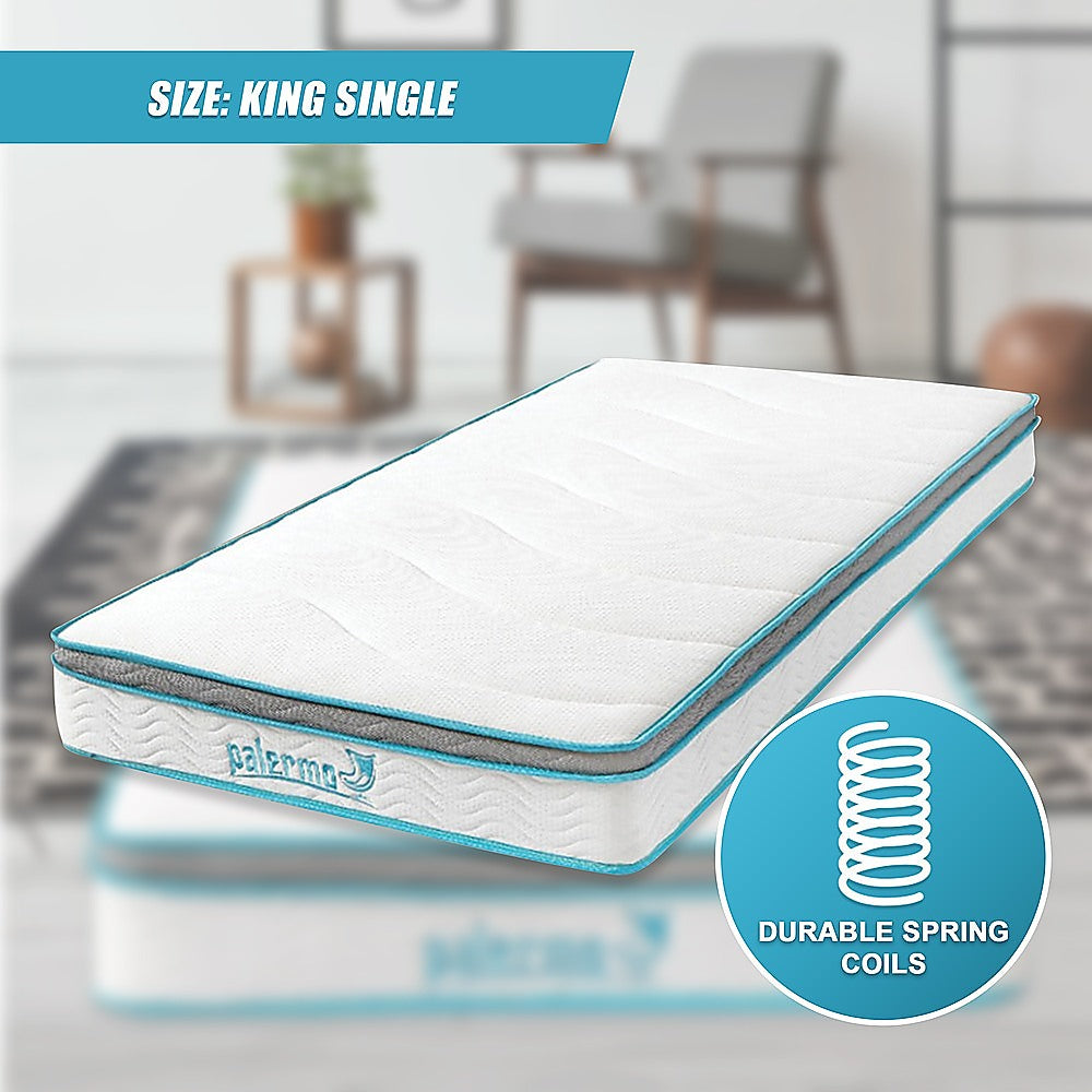 Palermo King Single 20cm Memory Foam and Innerspring Hybrid Mattress 9
