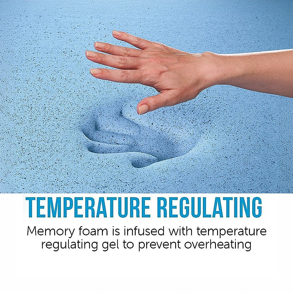 Palermo Single 25cm Gel Memory Foam Mattress - Dual-Layered - CertiPUR-US Certified 7