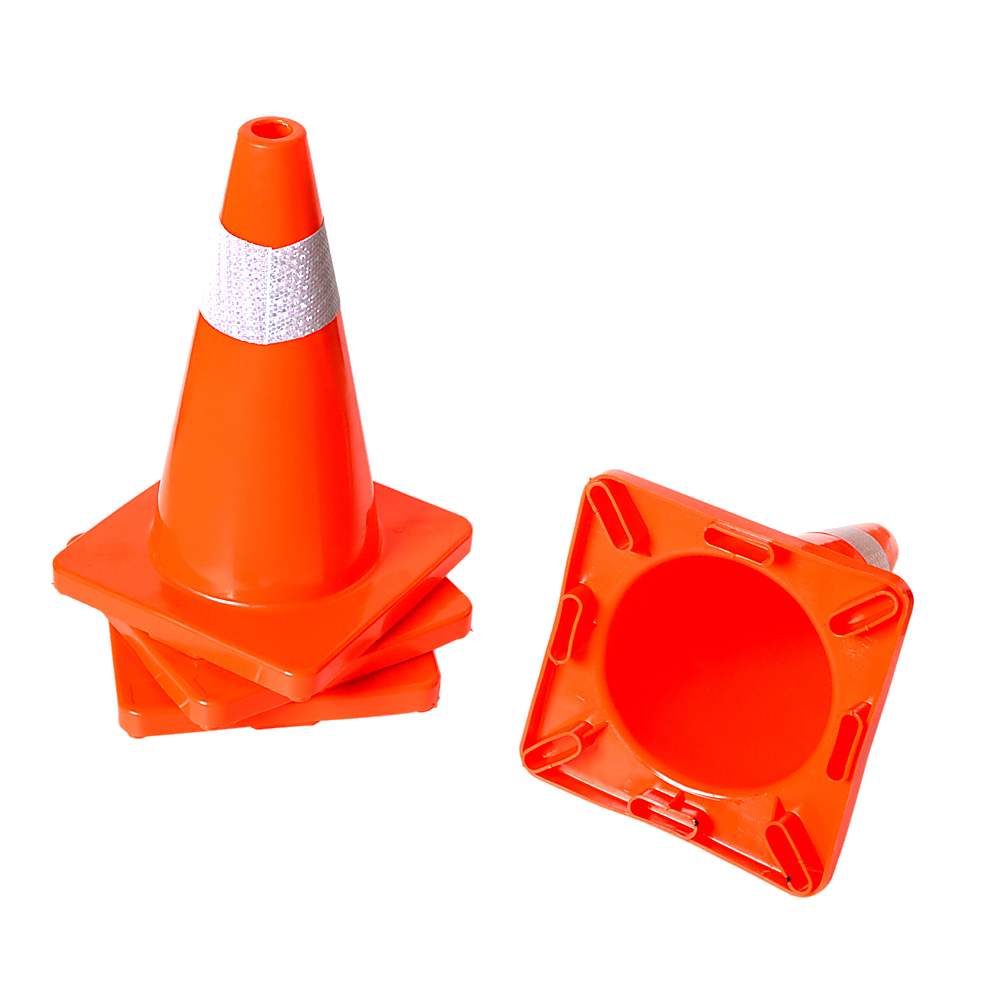4pcs 45cm Road Traffic Cones Reflective Overlap Parking Emergency Safety Cone 5