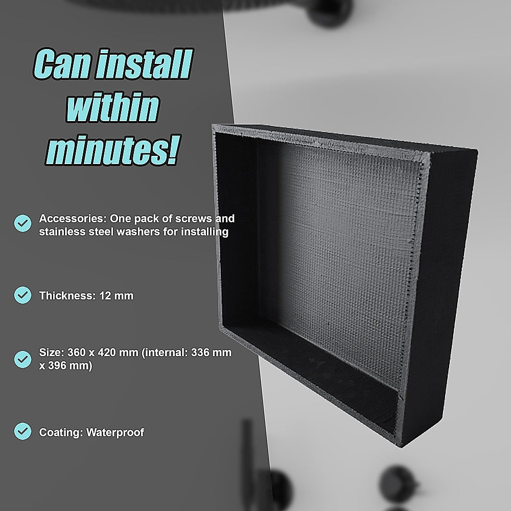 Shower Niche - 360 x 420 x 92mm Prefabricated Wall Bathroom Renovation 8