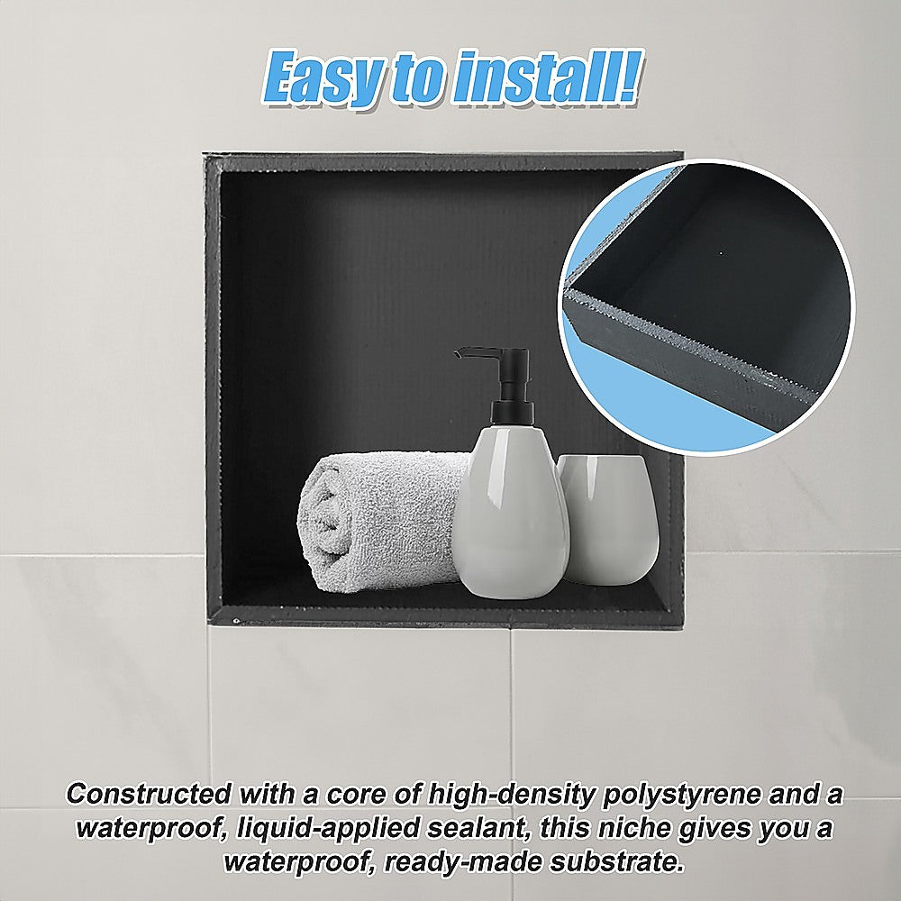 Shower Niche - 350 x 350 x 92mm Prefabricated Wall Bathroom Renovation 10