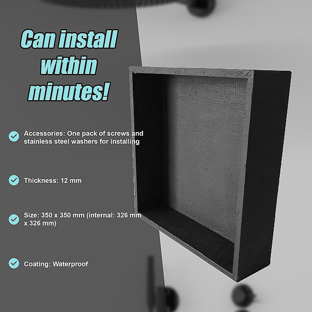 Shower Niche - 350 x 350 x 92mm Prefabricated Wall Bathroom Renovation 6