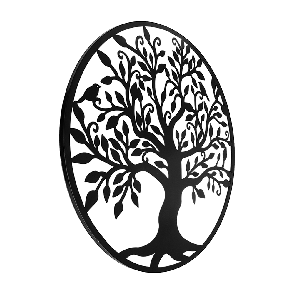 Black Tree of Life Wall Art Hanging Metal Iron Sculpture Garden 99cm 6