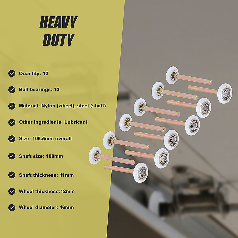 Garage Door Roller / Wheel / Heavy-duty 13 Ball Bearing 12 Pack 13