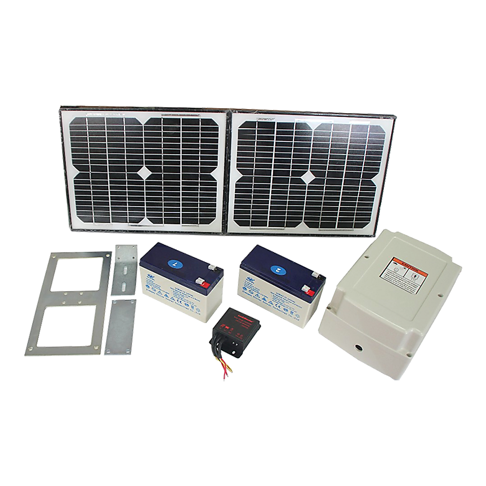 500KG 20W Solar Single Swing Auto Motor Remote Gate Opener 4