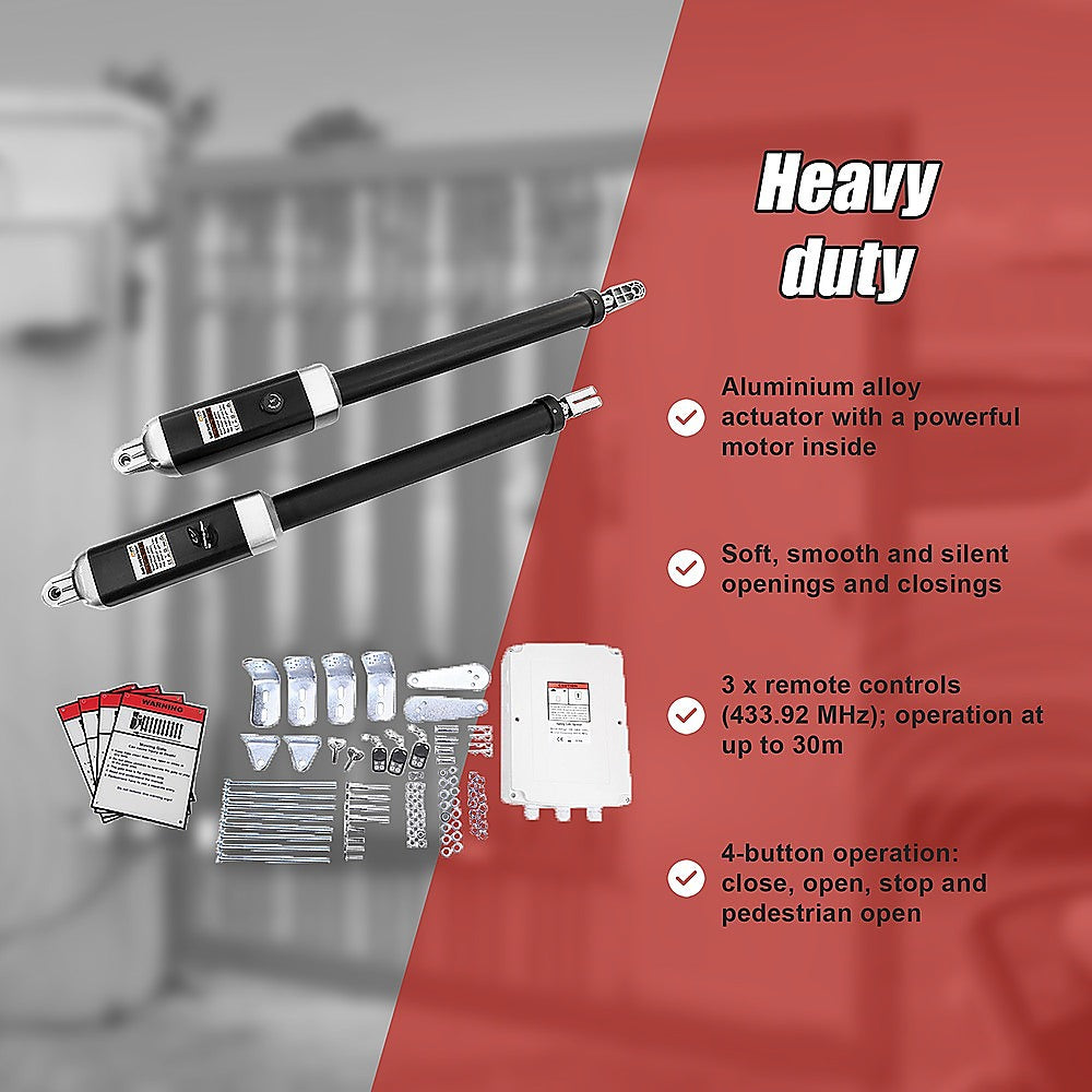 500KG Single Swing Auto Motor Remote Gate Opener 9