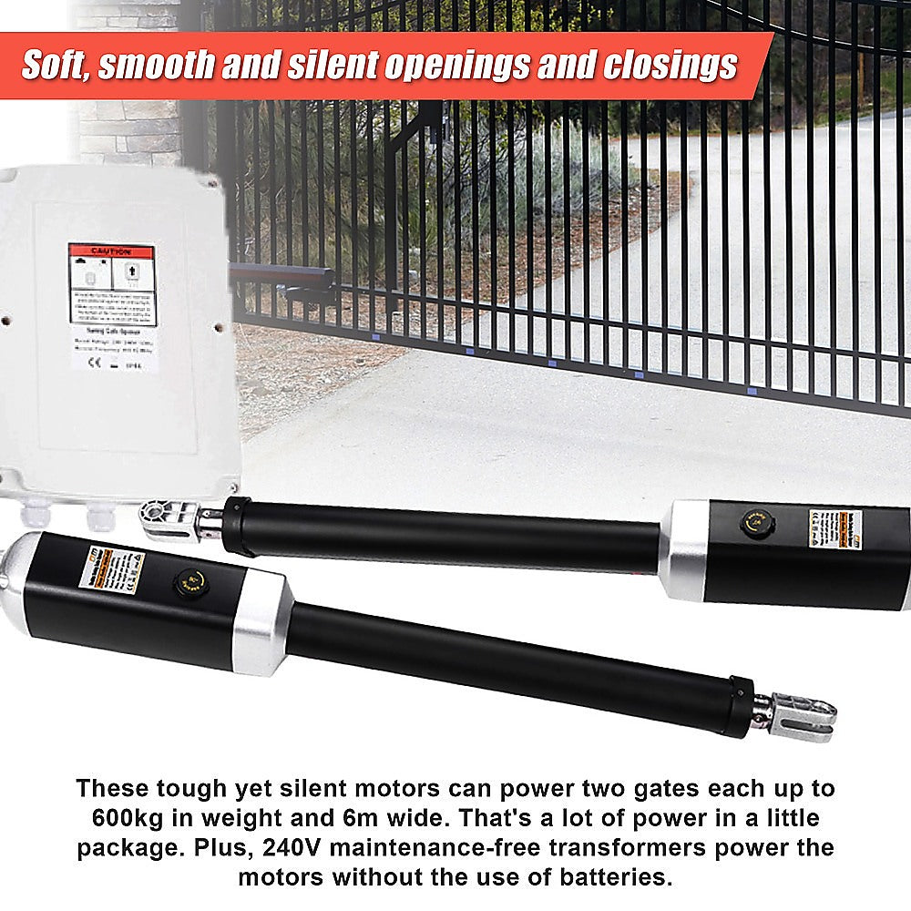 1200KG Double Swing Auto Motor Remote Gate Opener 6