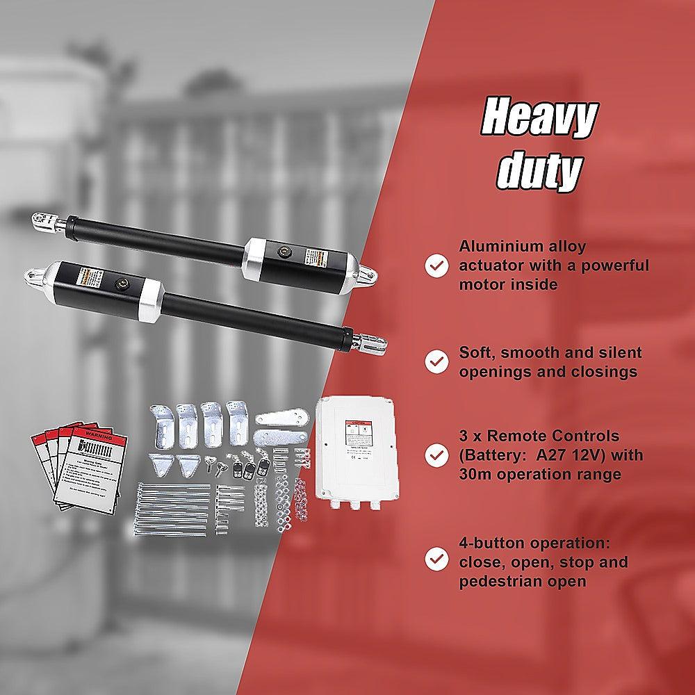 1200KG Double Swing Auto Motor Remote Gate Opener 10