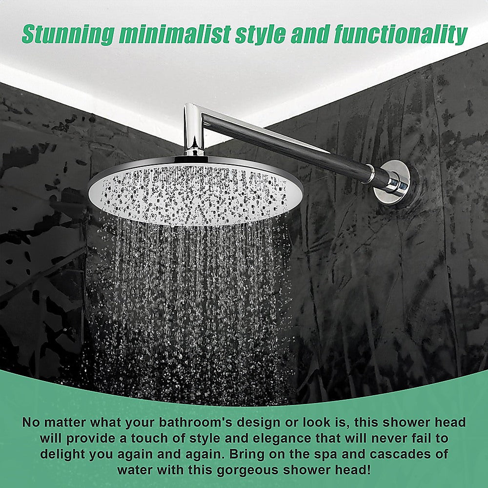 300mm Brass Shower Head Round Chrome Showerhead 6