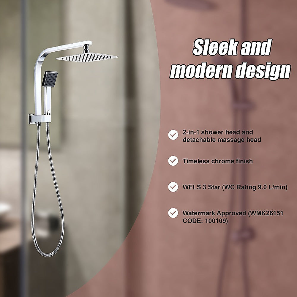 2-in-1 Massage Hand Shower & Head Tap Bathroom Mixer 8
