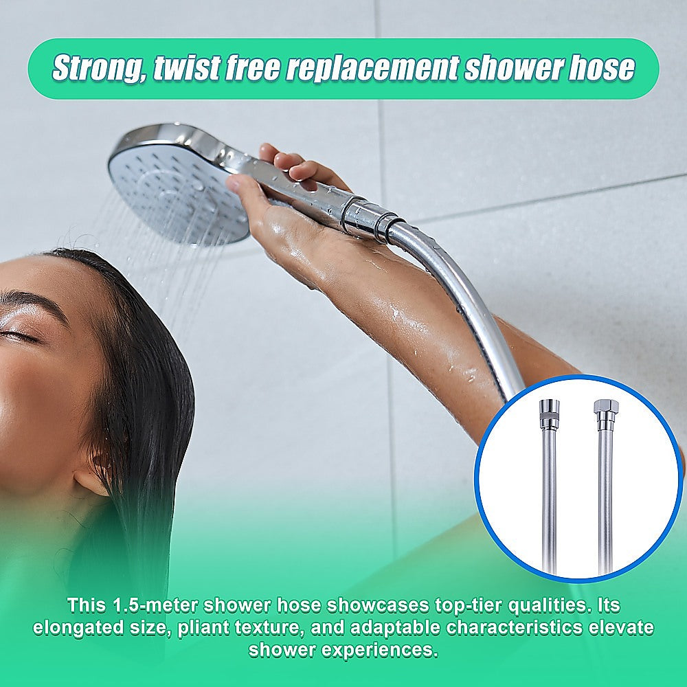Replacement Heavy Duty 1500mm Shower Bath Hose 5