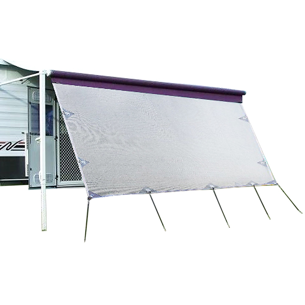3.4m Caravan Privacy Screen Side Sunscreen Sun Shade for 12' Roll Out Awning 5