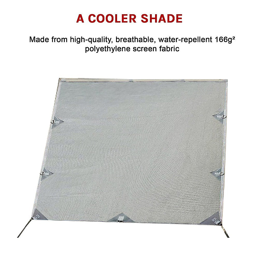 Pop Top Caravan Privacy Screen Sun Shade Side Extension 2.1 x 1.8m 7