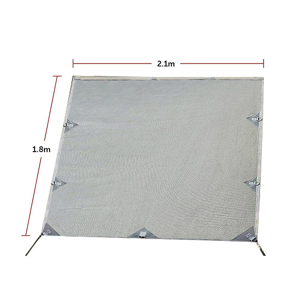 Pop Top Caravan Privacy Screen Sun Shade Side Extension 2.1 x 1.8m 8