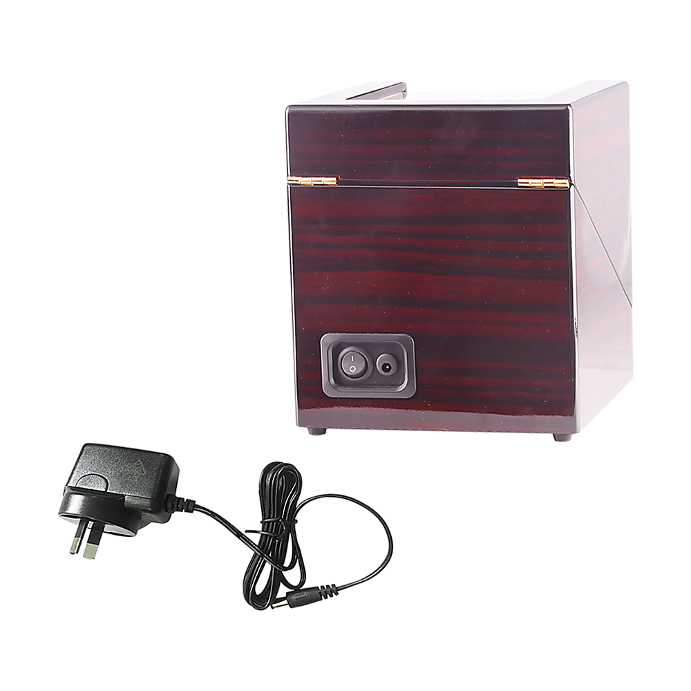 Automatic Dual Watch Winder Wood Display Box Case Motor Rotation Storage 5