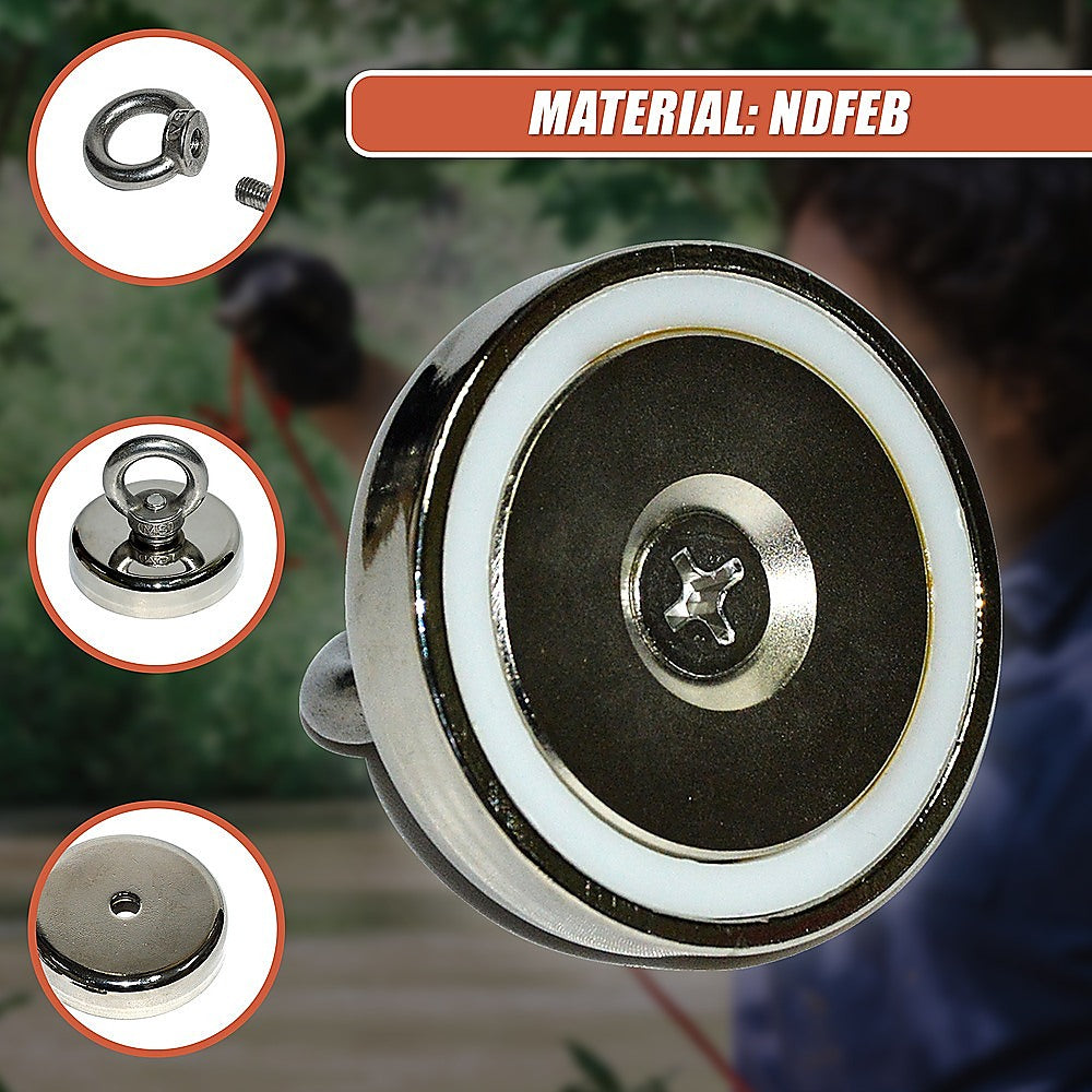 112Kg Salvage Strong Recovery Magnet Neodymium Hook 7