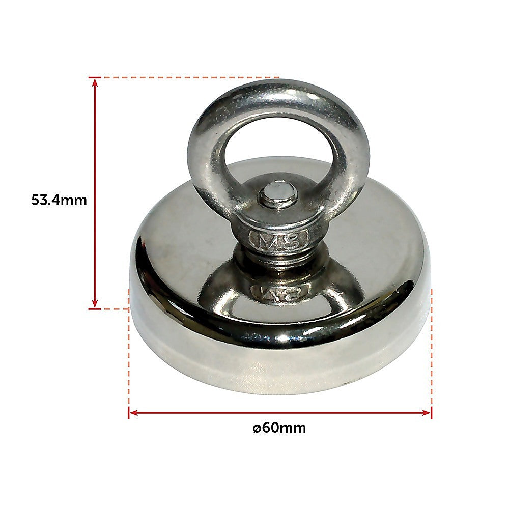 112Kg Salvage Strong Recovery Magnet Neodymium Hook 11