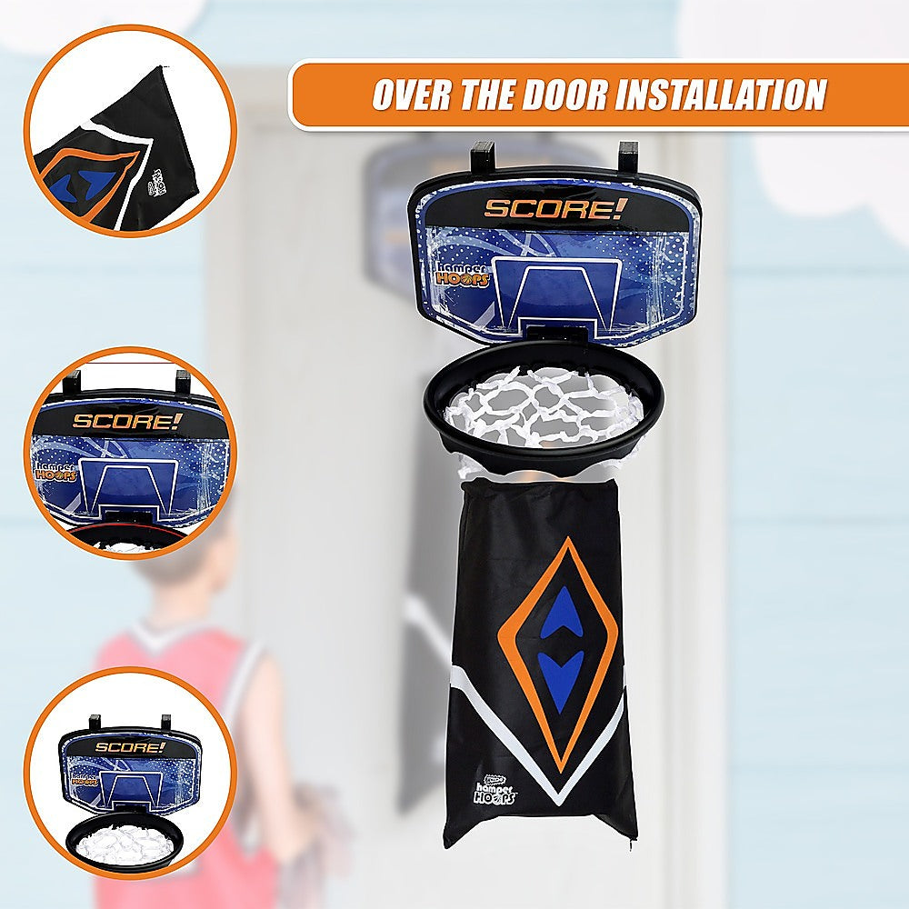 Hamper Basketball Laundry Hoop Hanging Clothes Basket Storage Kids Fun Door Bag 7