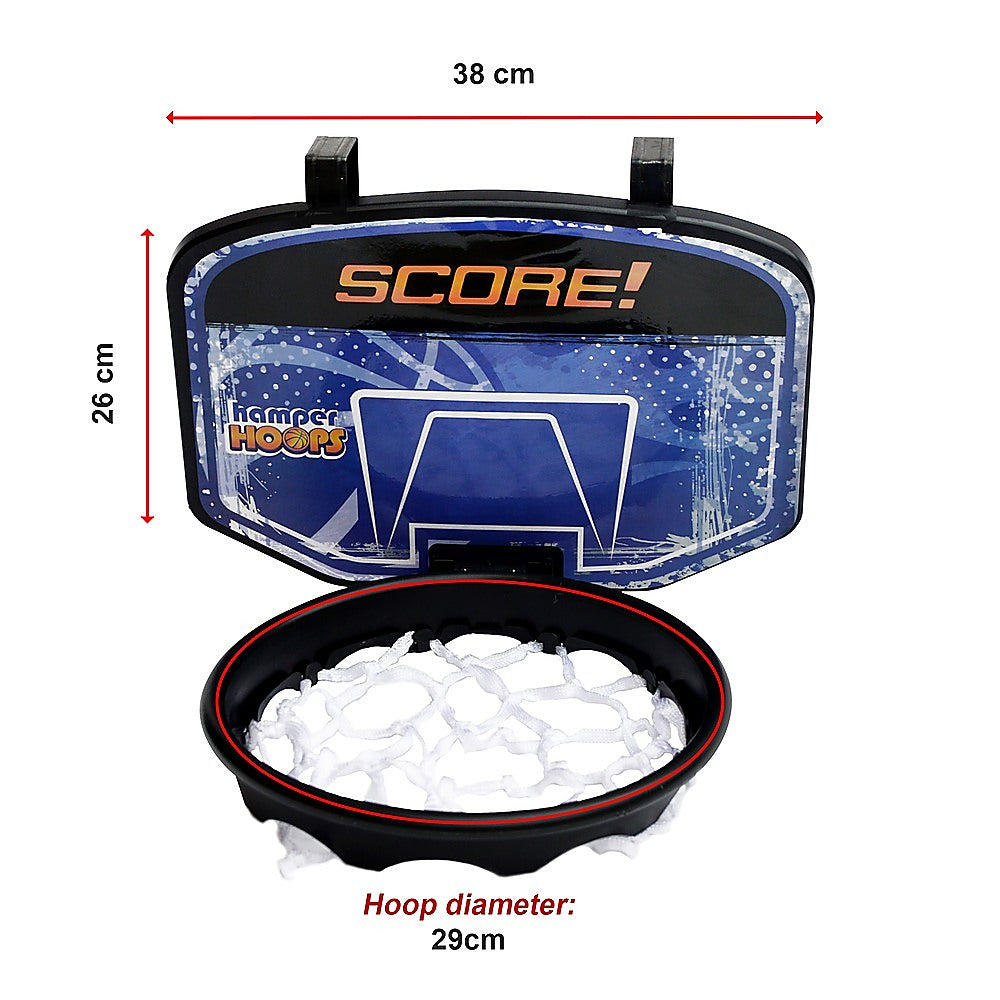 Hamper Basketball Laundry Hoop Hanging Clothes Basket Storage Kids Fun Door Bag 11