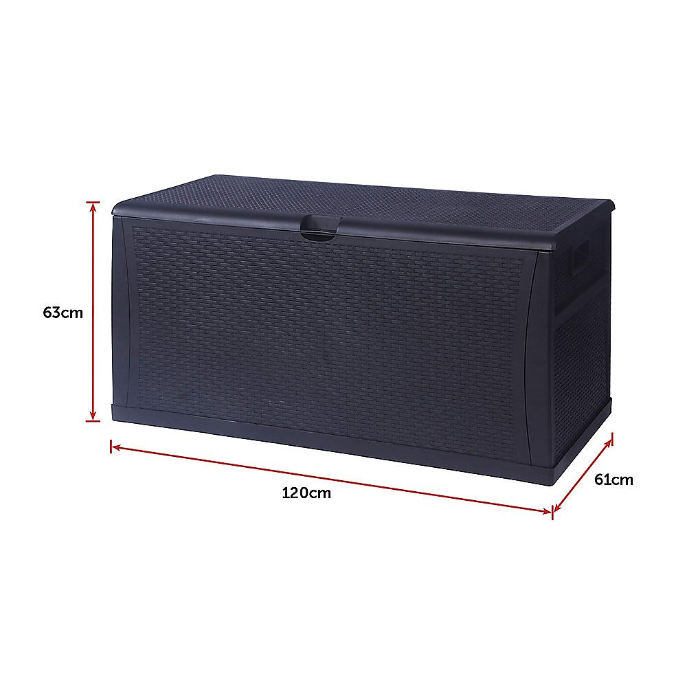 Patio Deck Box Outdoor Storage Plastic Bench Box 450 Litre 11