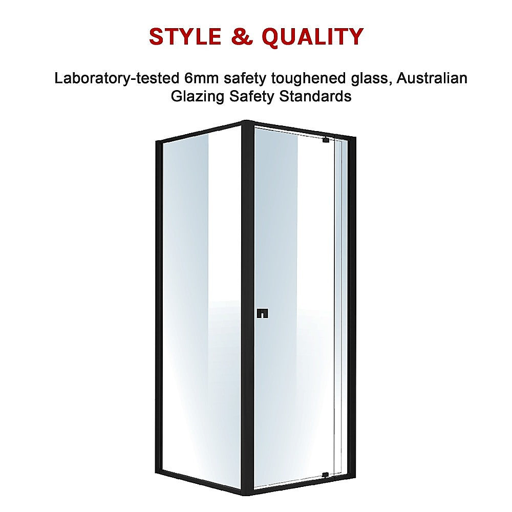 Semi Frameless Shower Screen (74~82)x 195cm & (77~80)x 195cm Side AS/NZS Glass 5