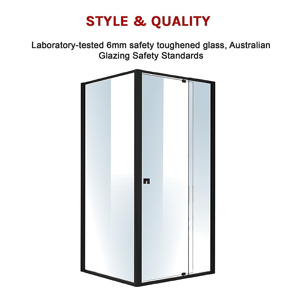 Semi Frameless Shower Screen (98~106)x 195cm & (89~92)x 195cm Side AS/NZS Glass 5
