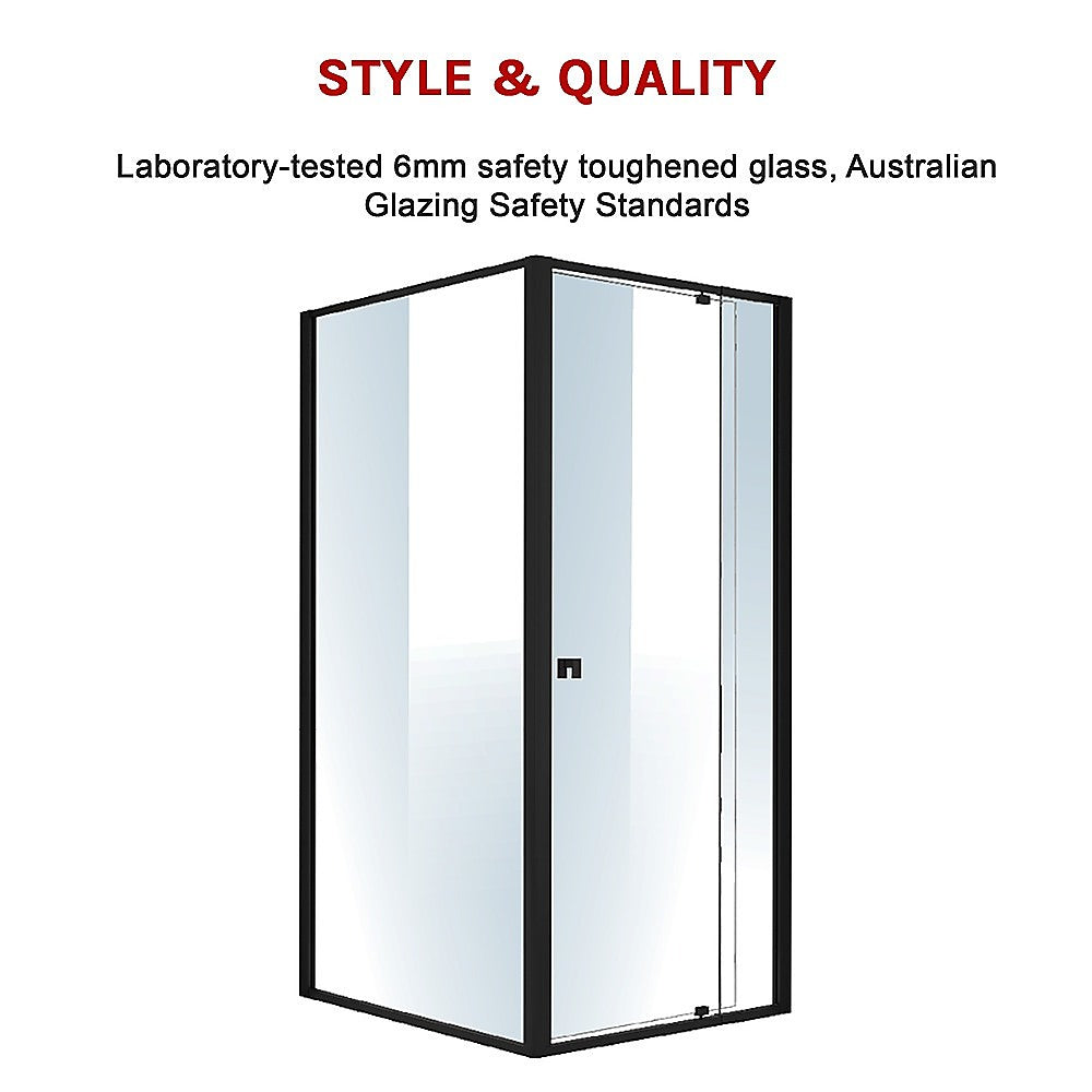Semi Frameless Shower Screen (82~90)x 195cm & (98~101)x 195cm Side AS/NZS Glass 5