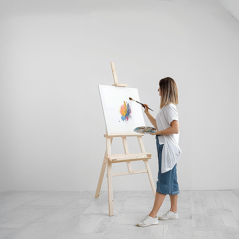 Pine Wood Easel Artist Art Display Painting Shop Tripod Stand Wedding 6