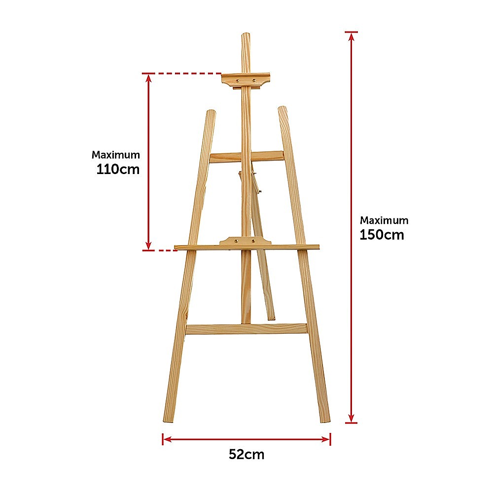 Pine Wood Easel Artist Art Display Painting Shop Tripod Stand Wedding 8