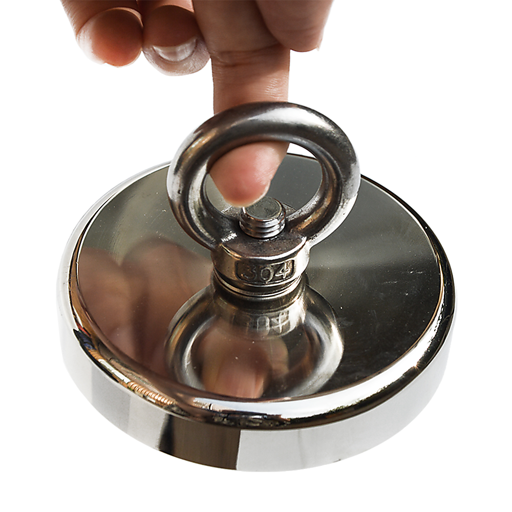 400Kg Salvage Strong Recovery Magnet Neodymium Hook Treasure Hunting Fishing 6