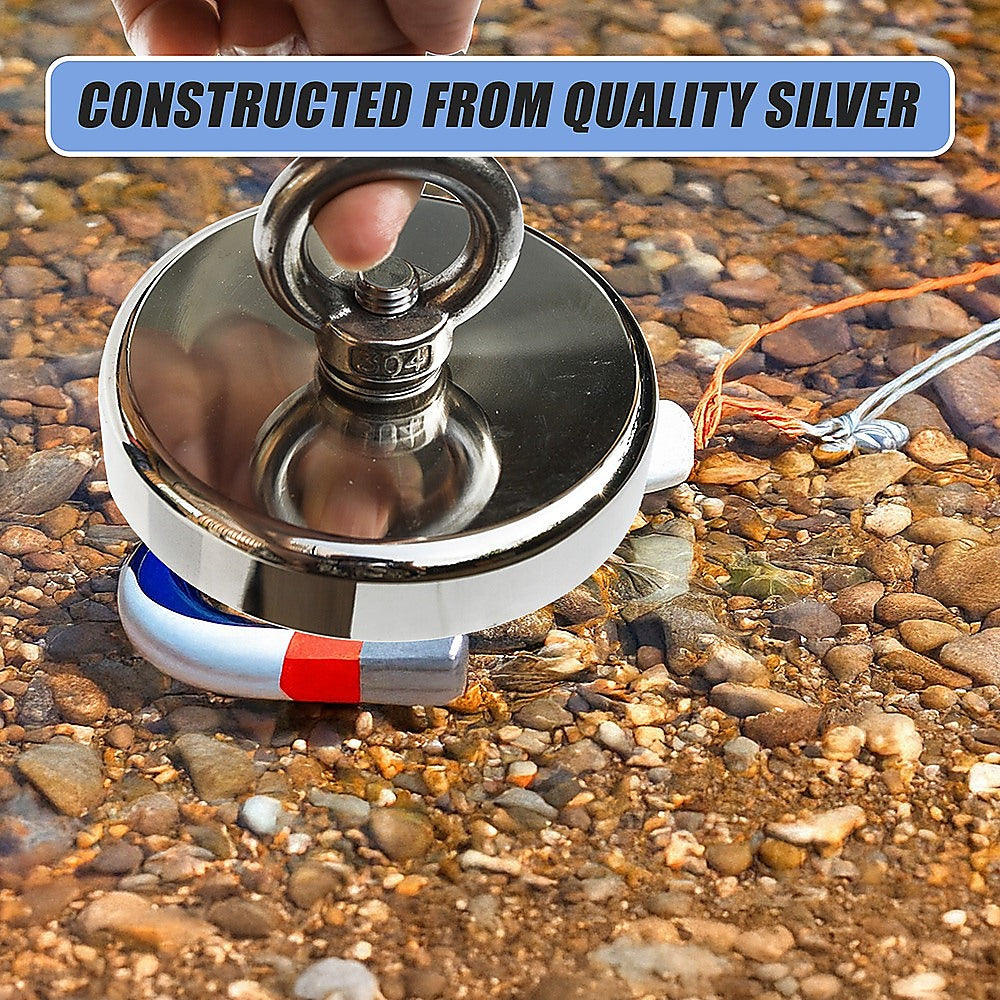 400Kg Salvage Strong Recovery Magnet Neodymium Hook Treasure Hunting Fishing 8