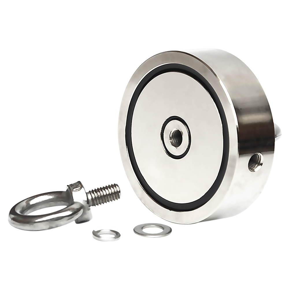 700Kg Salvage Strong Recovery Magnet Neodymium Hook Treasure Hunting Fishing 4